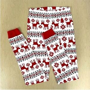 Hanna Andersson Pajama Pants Boys 12 150cm Girls Long Johns Organic Dear Deer